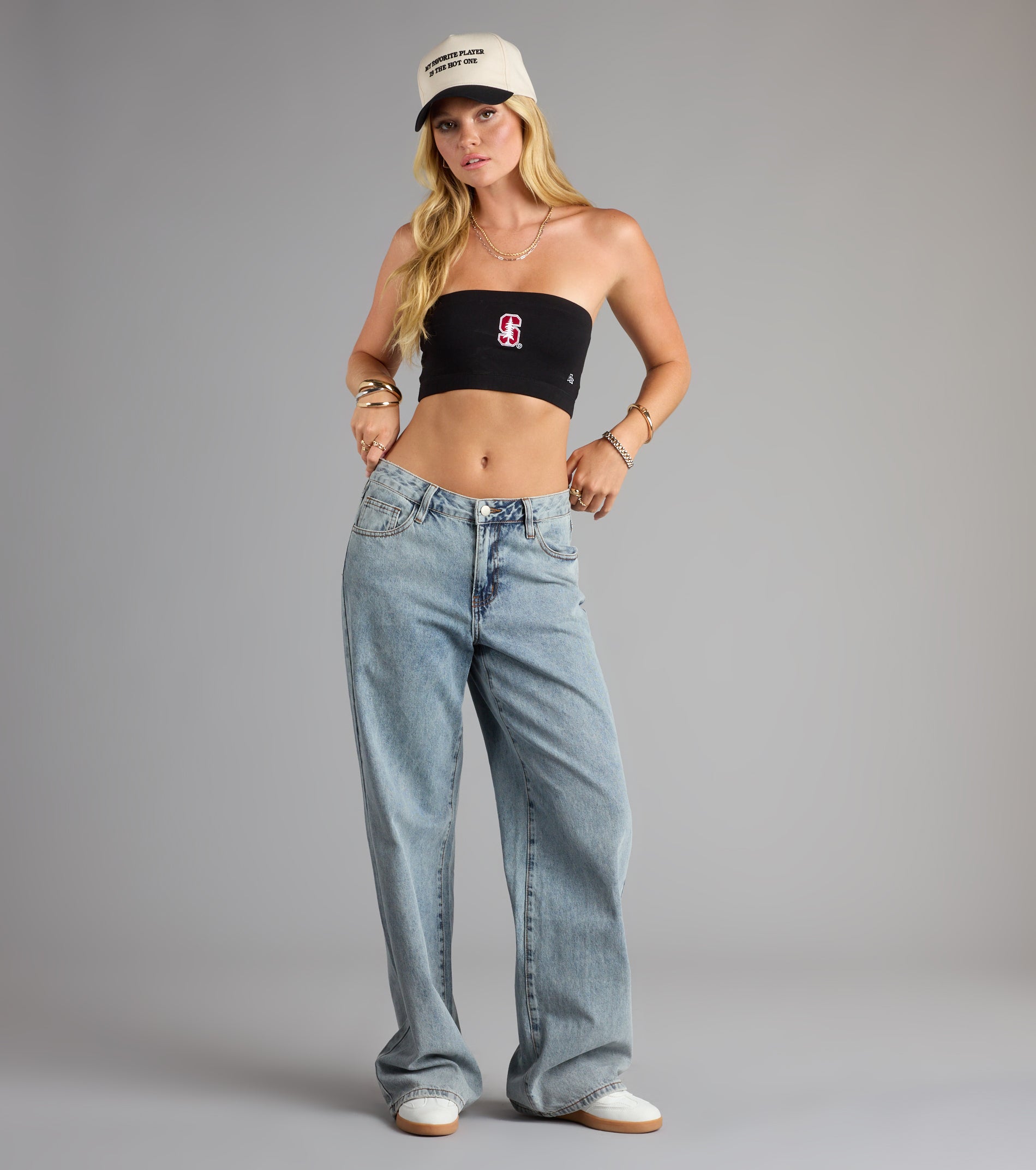 Cardinal Crush Stanford® Bandeau Crop Top