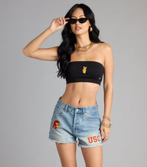 Victory Vibes Only USC® Bandeau Crop Top