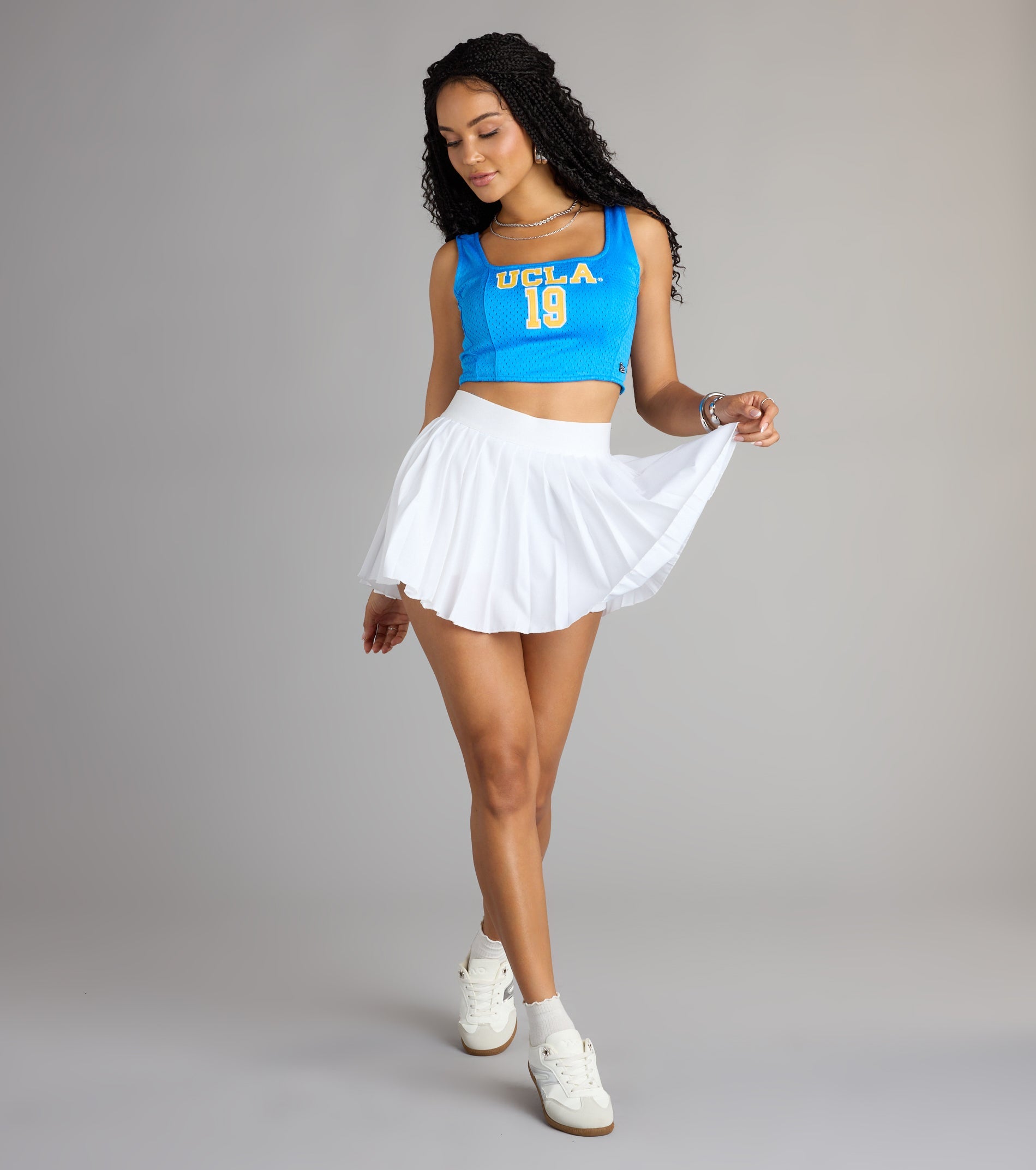 Game Day Glow UCLA® Jersey Corset Crop Top