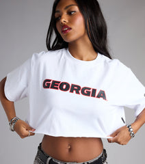Game Day Sweetheart Georgia® Cropped Tee