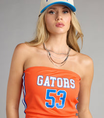 Tailgate Cutie Florida Gators® Jersey Tube Top