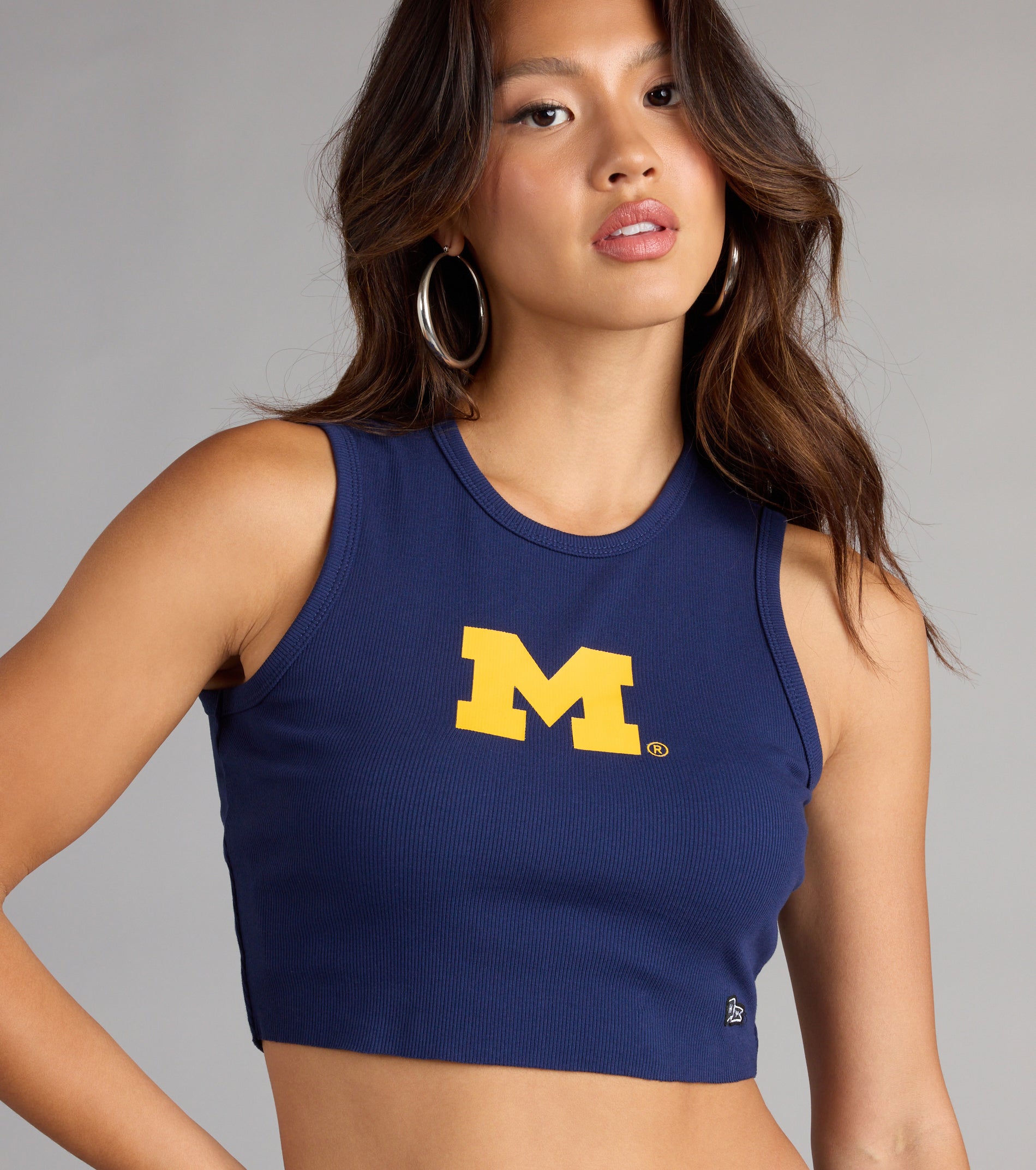 Go Blue® Vibes Michigan® Cropped Tank Top
