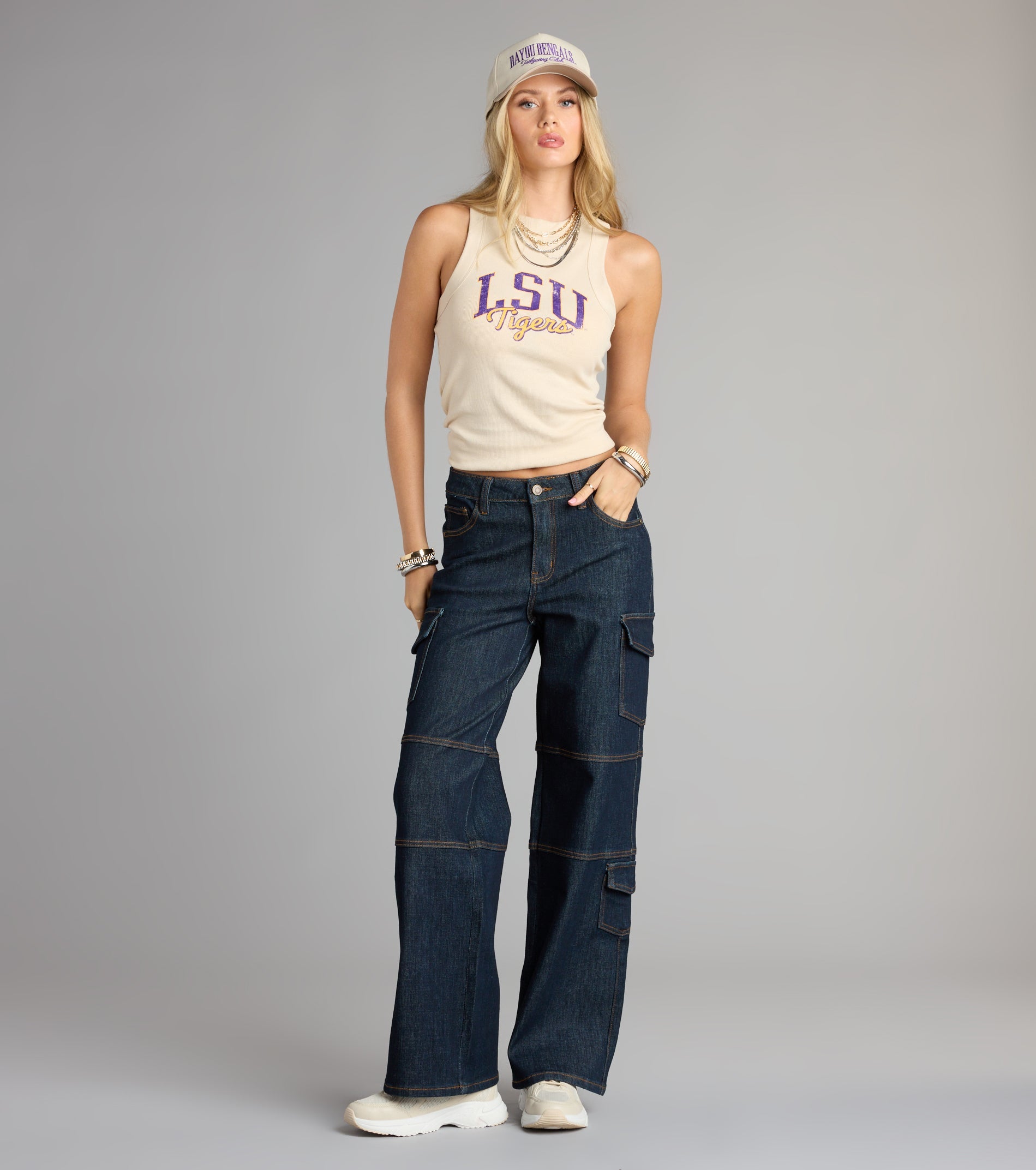 Bayou Babe LSU® Tigers® Ribbed Tank Top