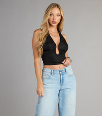 Afterglow Vibes Halter Crop Top