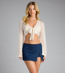 Definite Perfection Denim Mid Rise Skort
