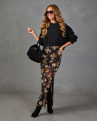 Honeyed Hour Floral Maxi Skirt