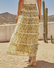 Worth Knowing Tiered Floral Maxi Skirt