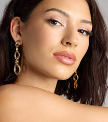 Linked Up And Luxe Chain Earrings