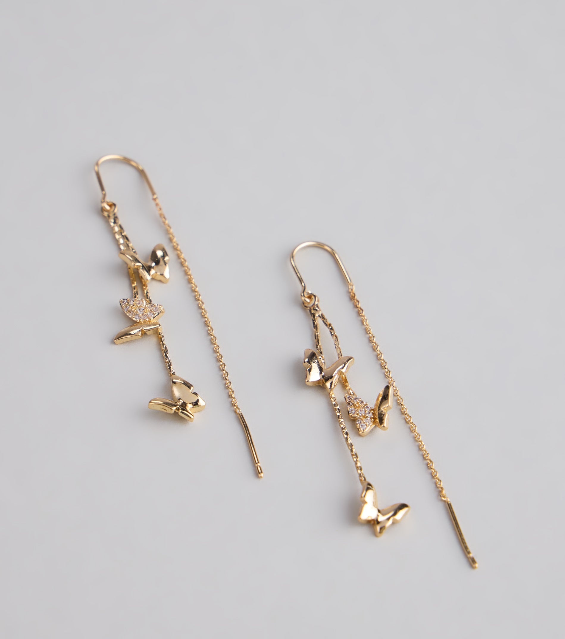 Whimsical Beauty Butterfly Rhinestone Earrings