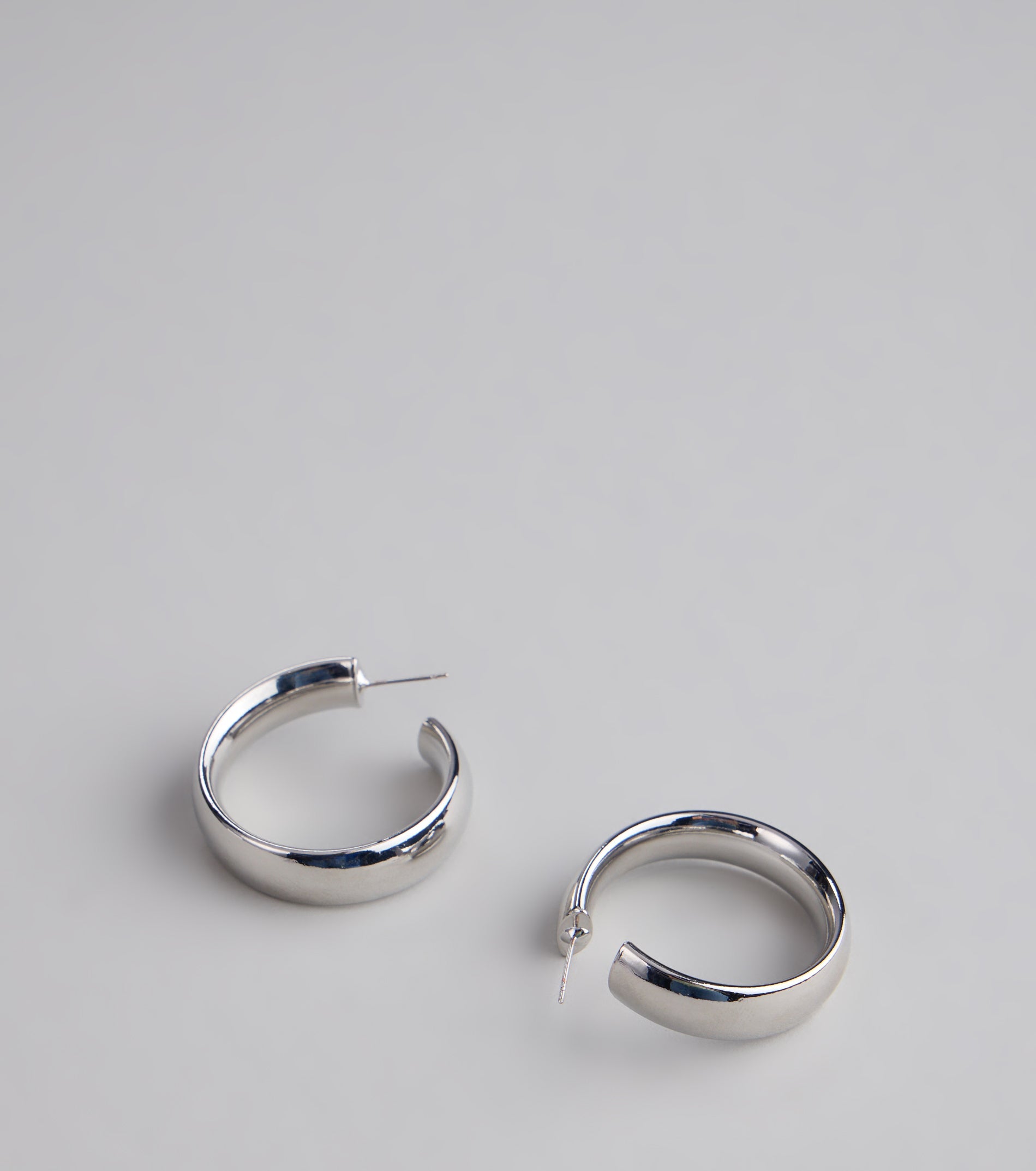 Polished Shine Hoop Earrings