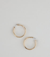 Double Trouble Chunky Hoop Earrings
