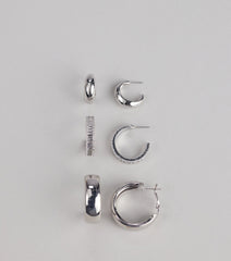 Everyday Edit Hoop Earrings Pack