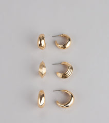 Mix And Match Three-Pack Earrings Set