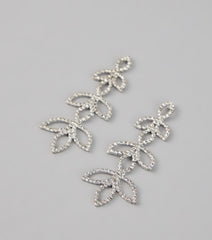 Enchanted Leaf Rhinestone Earrings