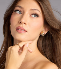 Sunlit Petal Statement Earrings
