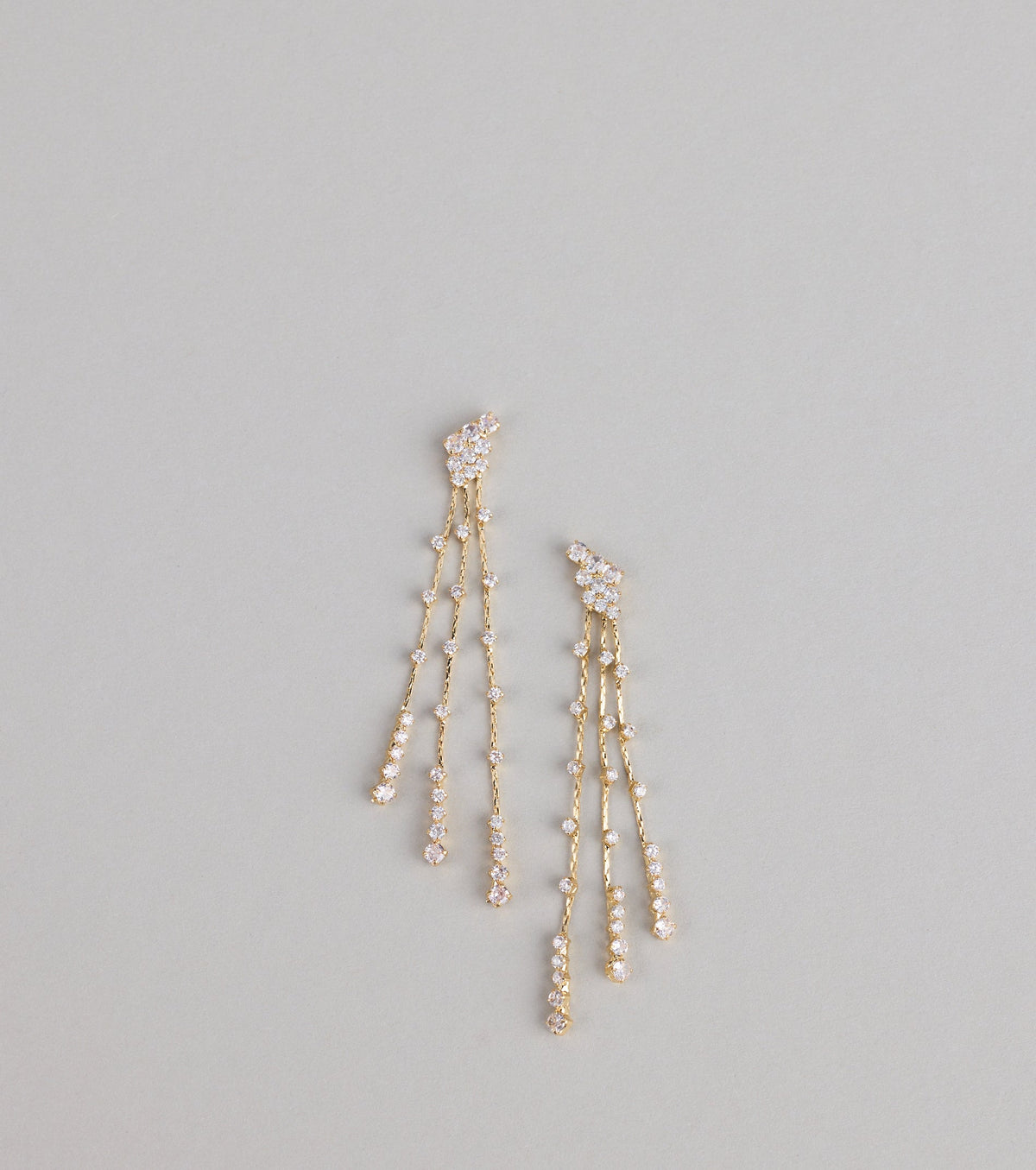 Sparkle Stream Rhinestone Earrings