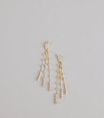 Sparkle Stream Rhinestone Earrings