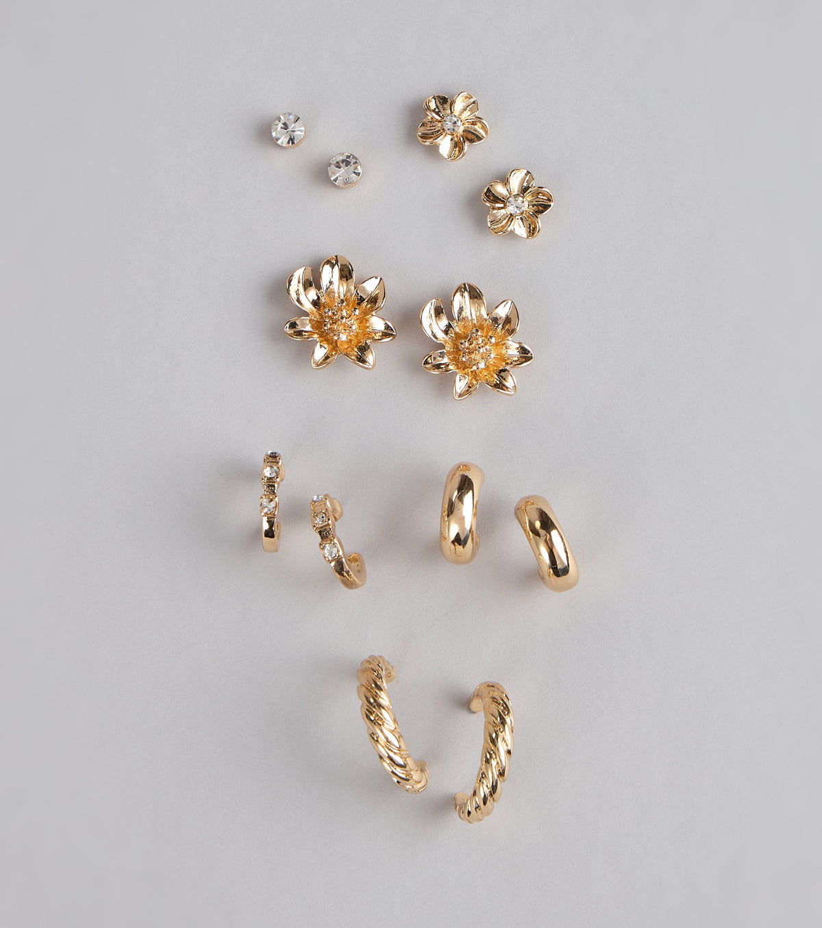 Whimsical Flair Six-Pack Earrings Set