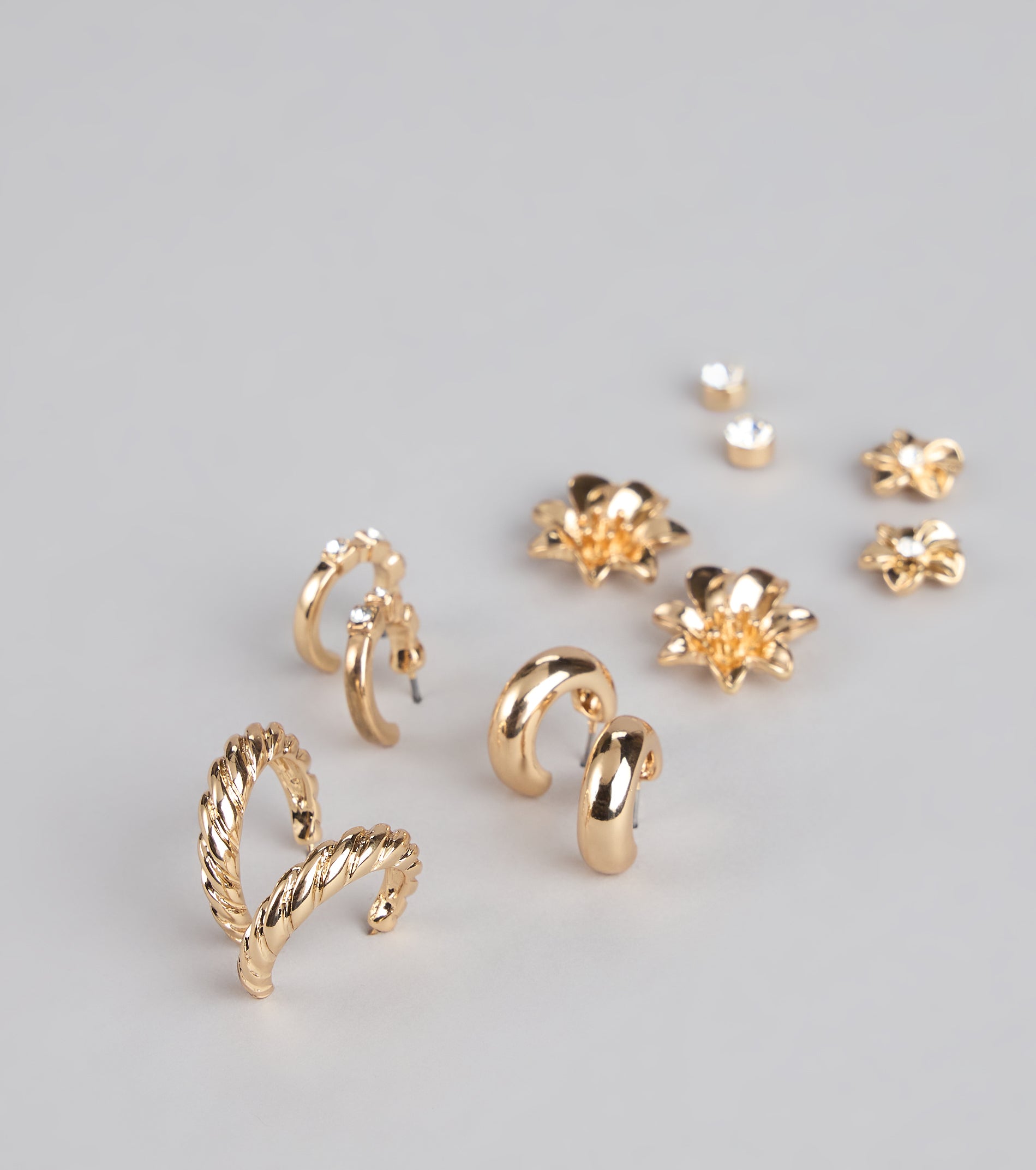 Whimsical Flair Six-Pack Earrings Set