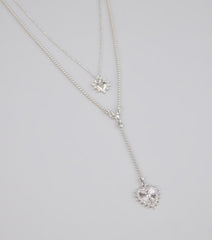 Double the Love Charm Necklace