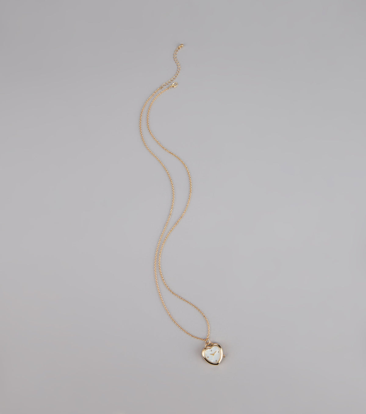 Time After Time Heart Watch Necklace