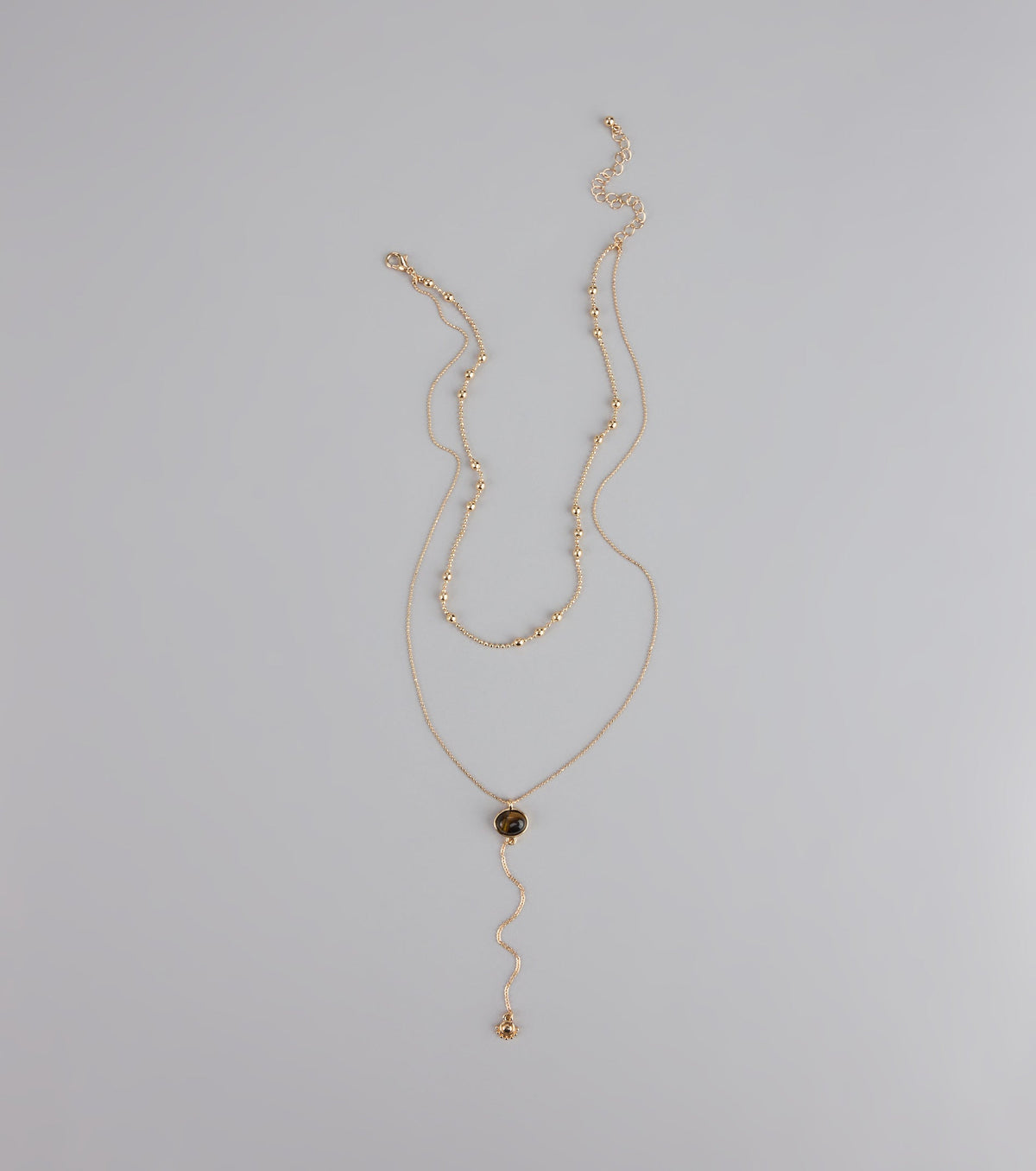 Effortlessly Elevated Layered Lariat Necklace