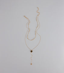 Effortlessly Elevated Layered Lariat Necklace