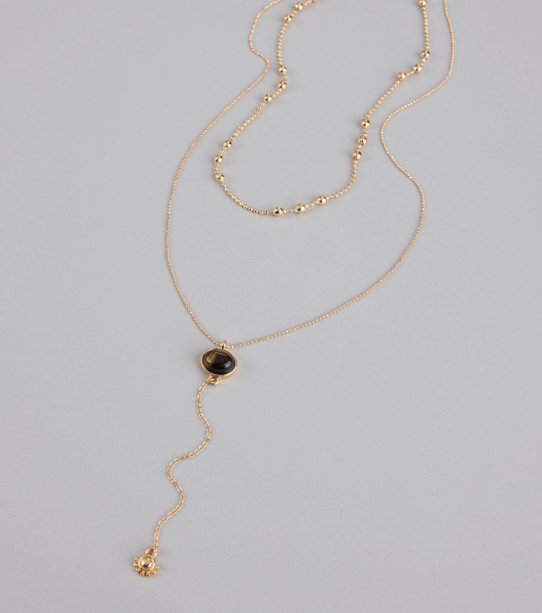 Effortlessly Elevated Layered Lariat Necklace