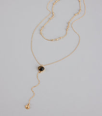 Effortlessly Elevated Layered Lariat Necklace