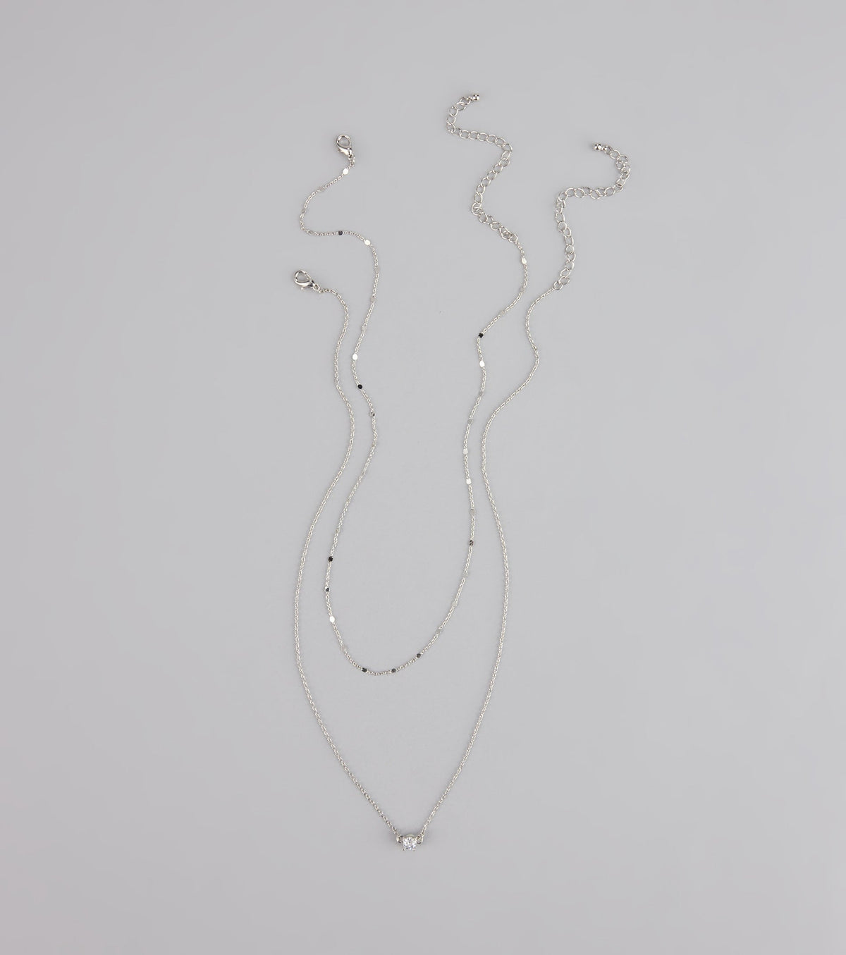 Effortless Shine Cubic Zirconia Layered Necklace Set