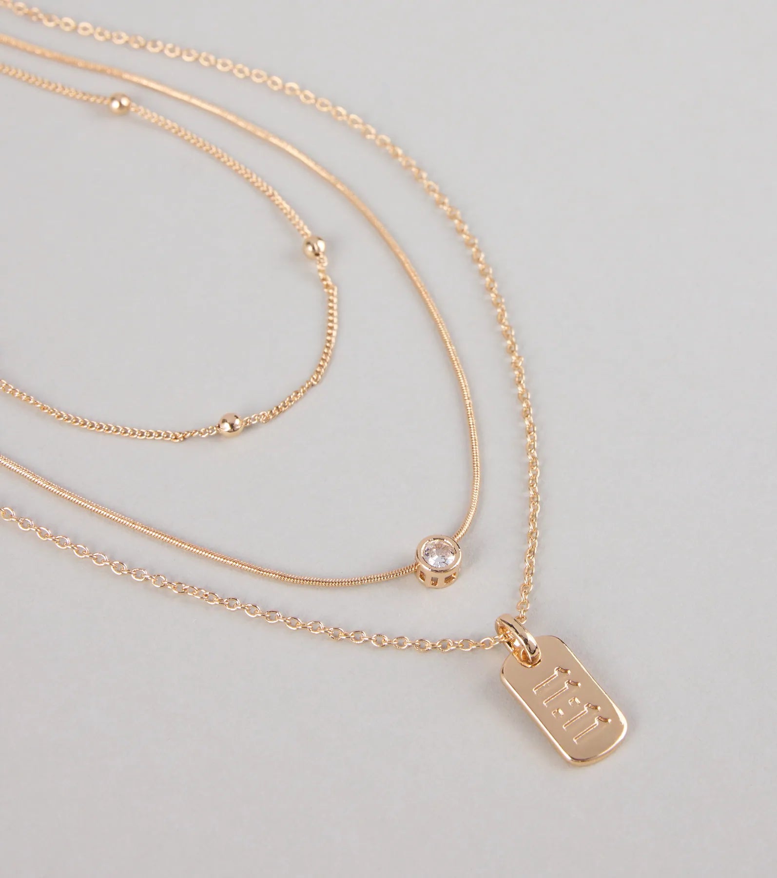 Make A Wish 11:11 Layered Chain Necklace