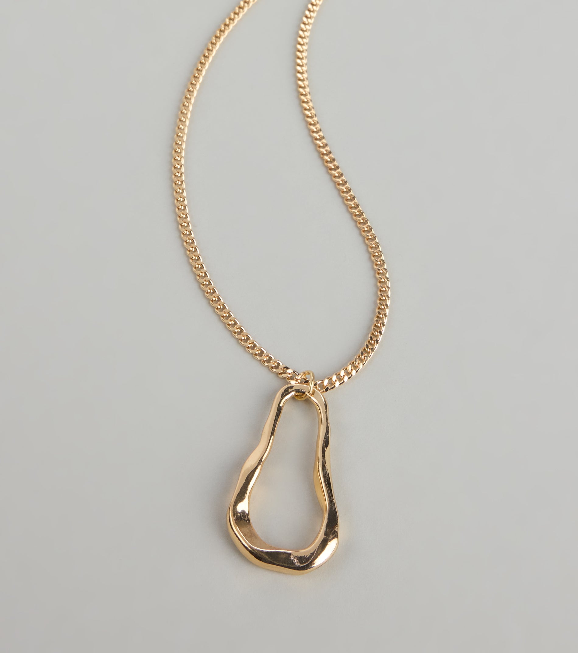 Molten Glow Pendant Necklace