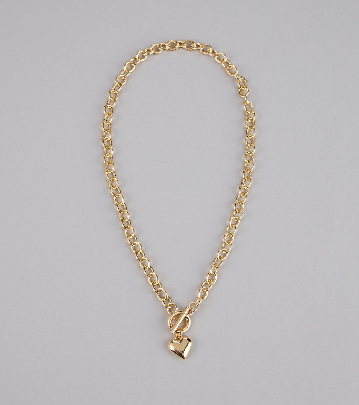 Locked in Love Heart Toggle Necklace