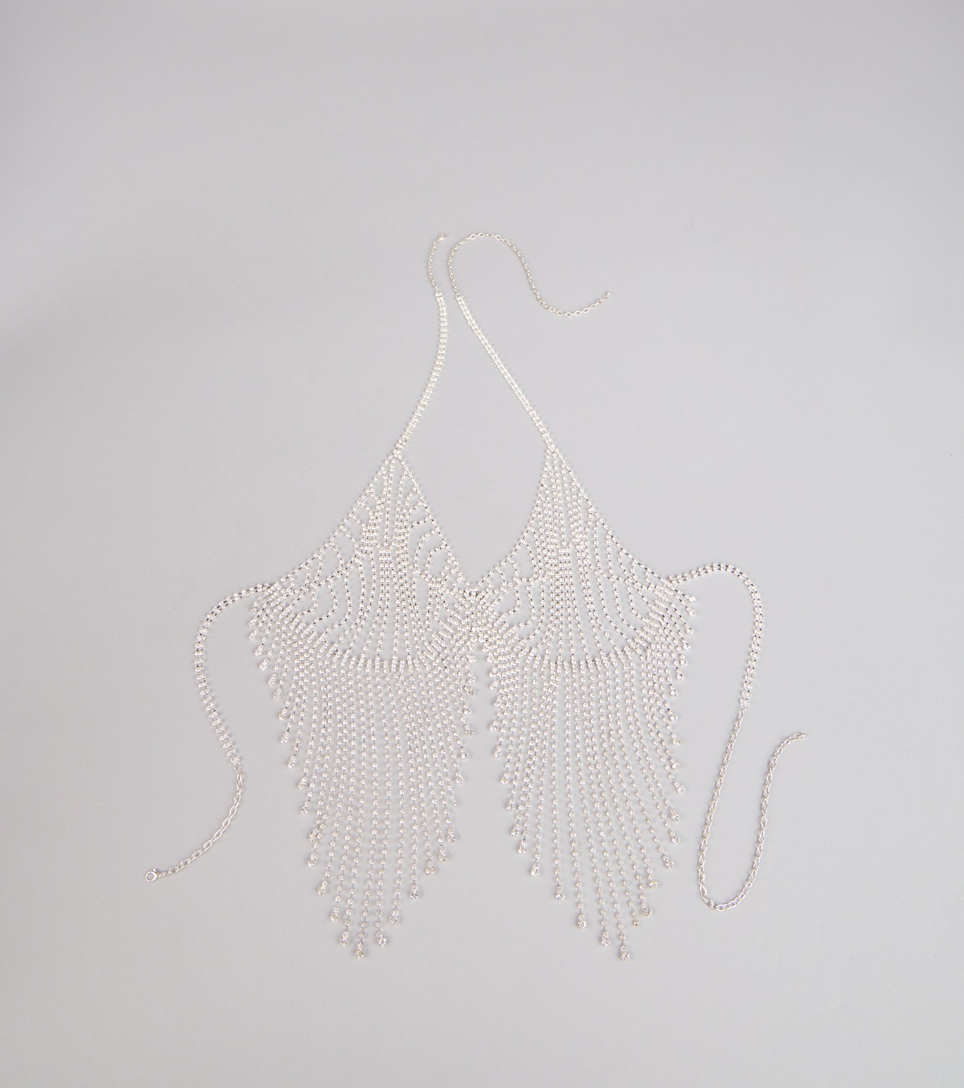 Goddess Drip Rhinestone Bra Chain Necklace