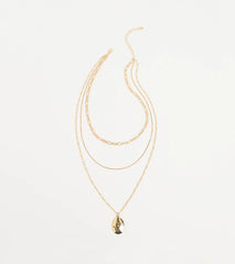 Charmed Trio Layered Pendant Necklace