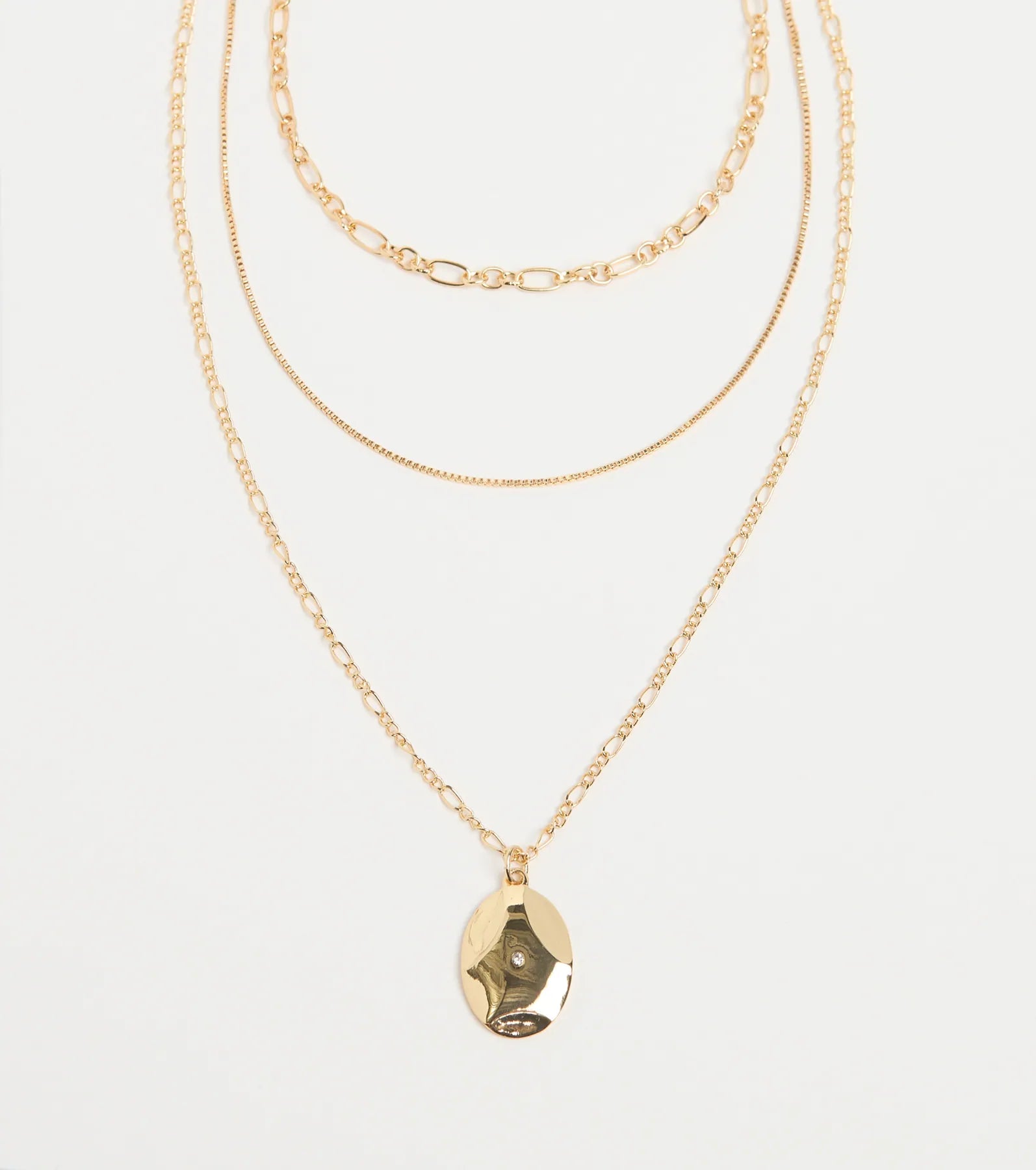 Charmed Trio Layered Pendant Necklace