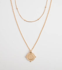Find Your Spark Compass Pendant Necklace Set