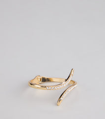 Wrapped In Shine Rhinestone Cuff Bracelet