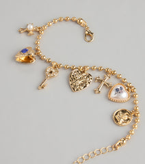 Forever Yours Vintage Charm Bracelet