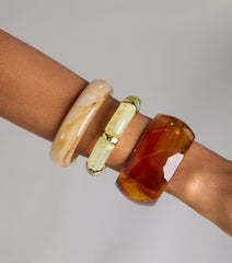 Bold Accents Resin Bangle Bracelet