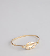 Island Vibes Tropical Leaf Bracelet