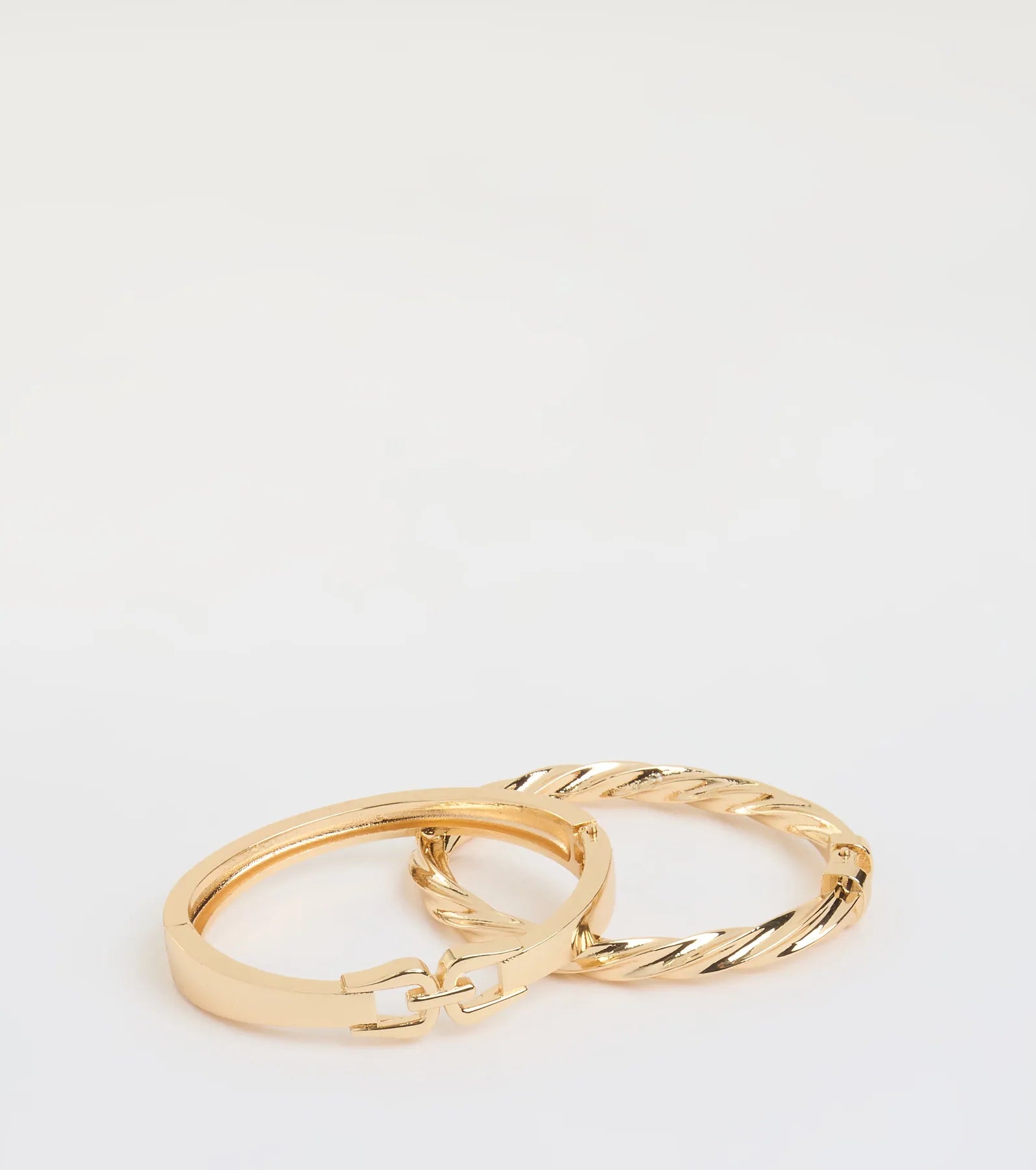 Double The Drama Chain And Twist Bangle Set