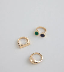 Ring Leader Energy Mixed Metal Ring Set