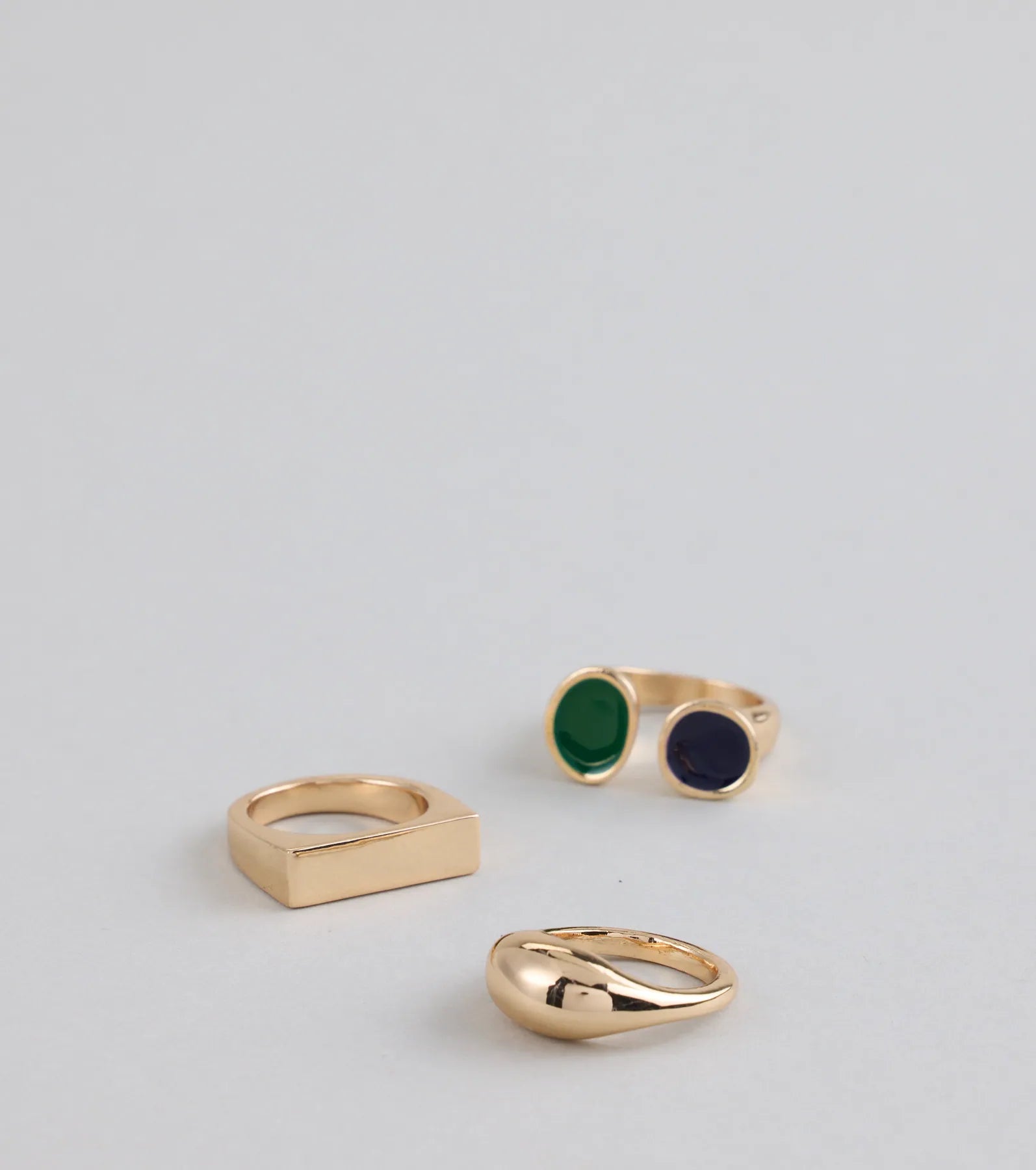 Ring Leader Energy Mixed Metal Ring Set