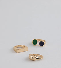 Ring Leader Energy Mixed Metal Ring Set