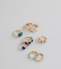 Stack Your Shine Eight-Pack Ring Set