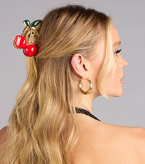 Cherry Glam Hair Claw Clip