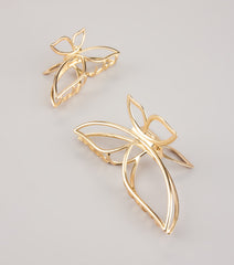 Winged Grace Butterfly Two Pack Hair Clips