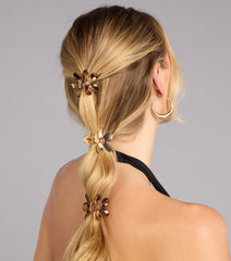 Bloom Goals Flower Hair Clip Set