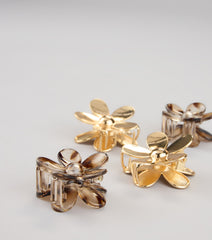 Bloom Goals Flower Hair Clip Set